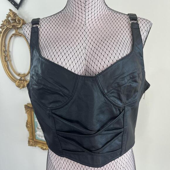 Vintage y2k genuine leather - Picture 1 of 8